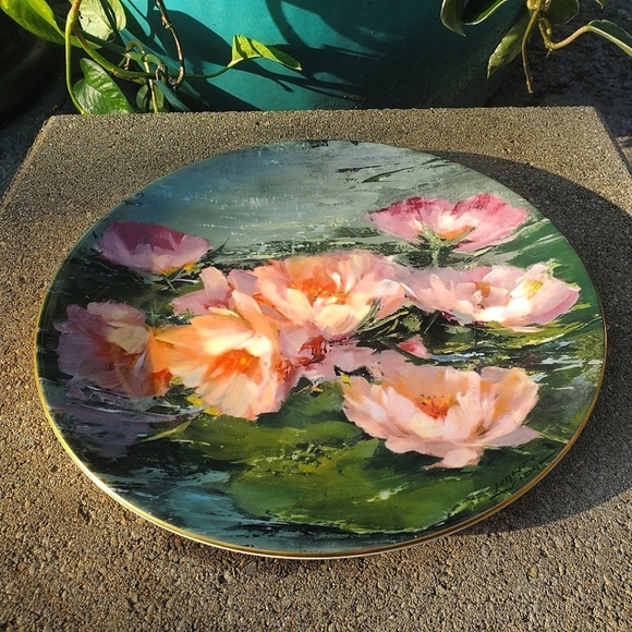 Royal Doulton Collector's Plate by Hahn Vidal Vintage 1975 Flower Garden Series - Picture 5 of 8